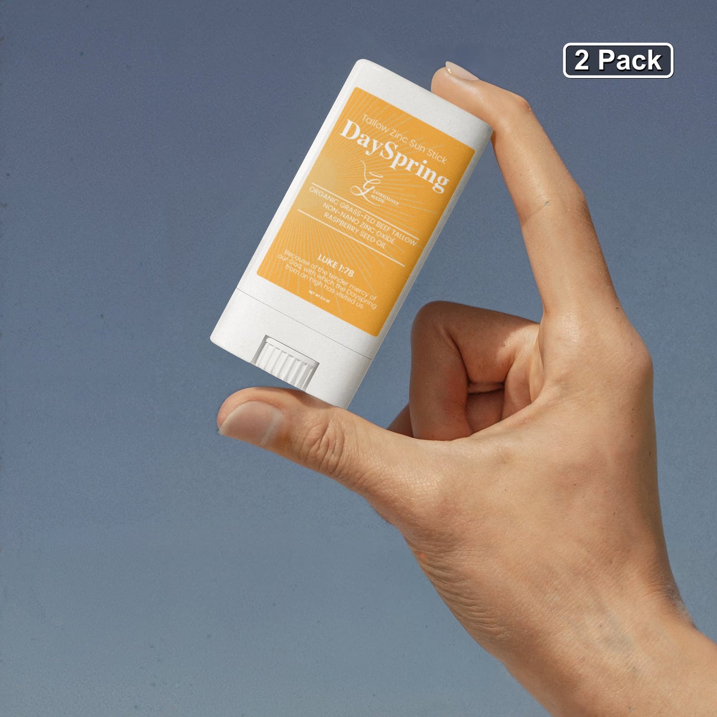 2 Pack Day Spring Tallow Zinc Sun Stick