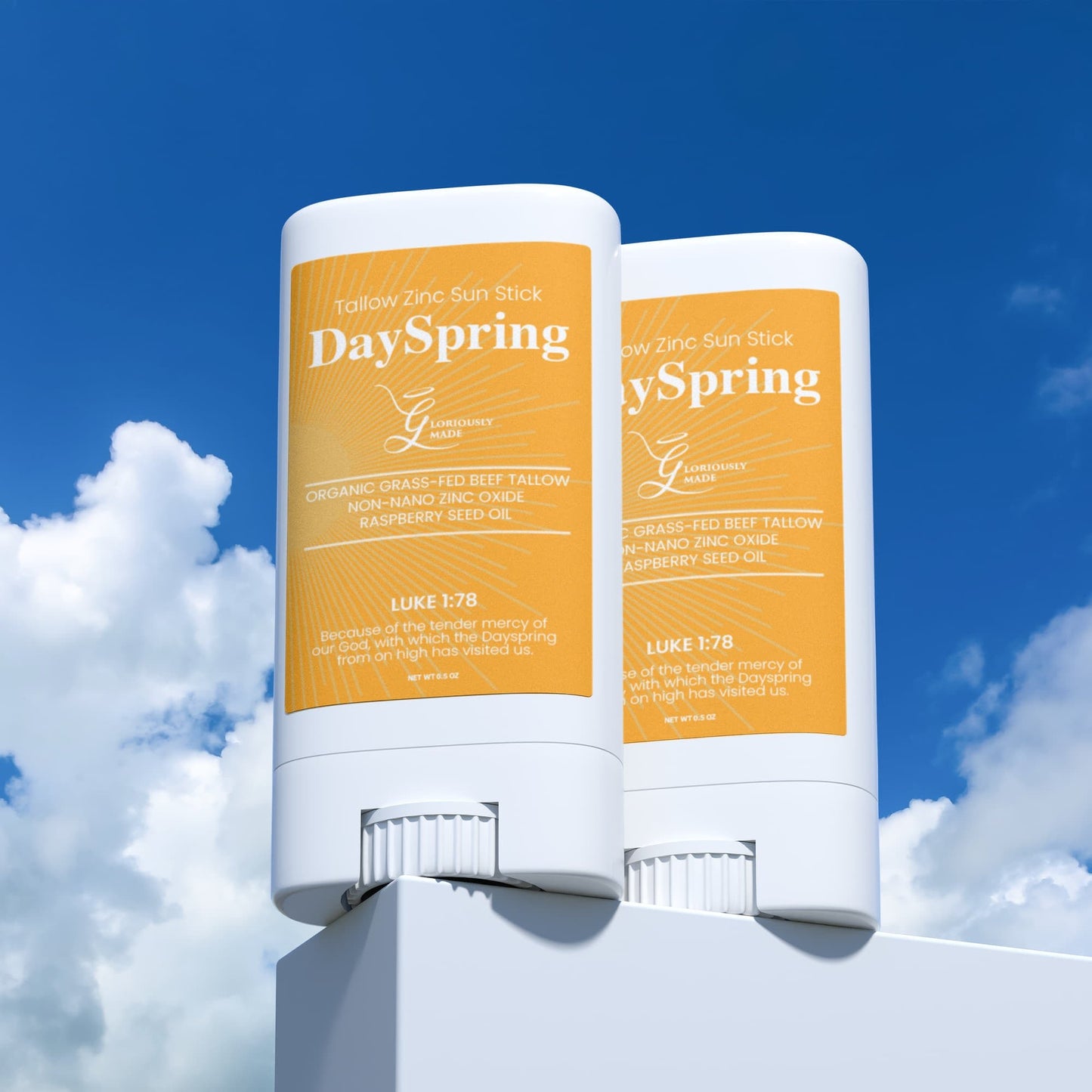 2 Pack Day Spring Tallow Zinc Sun Stick